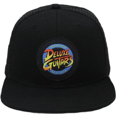DELUXE GUITARS "CHAMPION EDITION" Trucker Cap - BLACK