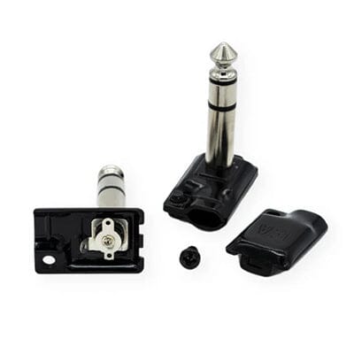 EVIDENCE AUDIO ESP TRS Soldered Plug Right Angle - BLACK Accessories Evidence Audio