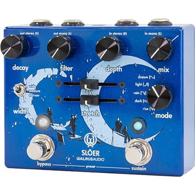 WALRUS AUDIO SLOER Stereo Ambient Reverb - Blue Pedals and FX Walrus Audio