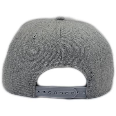 DELUXE 3D Embroidered Snapback Cap - Light Grey