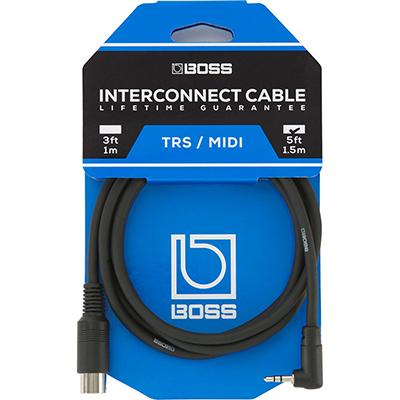 BOSS Mini TRS 3.5mm - 5-Pin MIDI Cable - 5ft