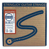 STRINGJOY Medium (13-56) Natural Bronze™ Phosphor Acoustic Guitar Strings Strings Stringjoy 