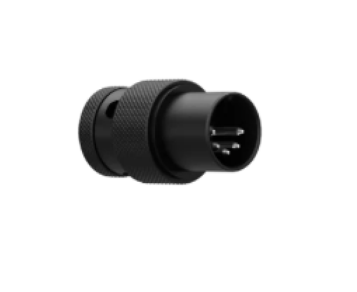 SQUARE PLUG CABLES SPD5A-BK Low Profile 5-pin DIN (MIDI) Male Right- Angle Connector - Black
