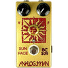 ANALOG MAN Sun Face Fuzz BC109C Silicon Transistor, Green LED, On/Off Fuzz Pot, Sun Dial Knob, Power Jack Pedals and FX Analog Man 