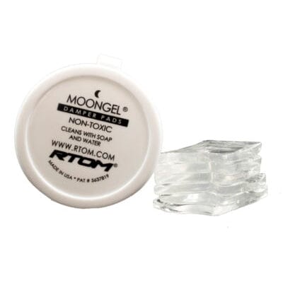 RTOM MoonGel Damper Pads for Drums 6-Pack (Clear Moongel) Tour Supplies RTOM 