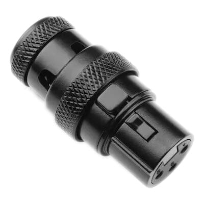SQUARE PLUG CABLES SPXA-FBK Low Profile 3-pin Female Right- Angle XLR Connector - Black Accessories SquarePlug Cables