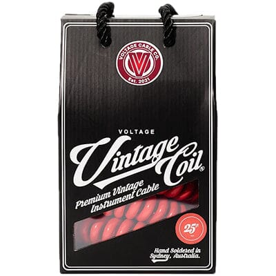VOLTAGE CABLE CO Vintage Coil Red 25ft ST-ST