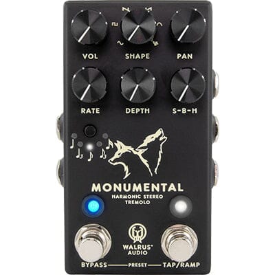 WALRUS AUDIO Monumental Stereo Harmonic Tremolo - Black Pedals and FX Walrus Audio