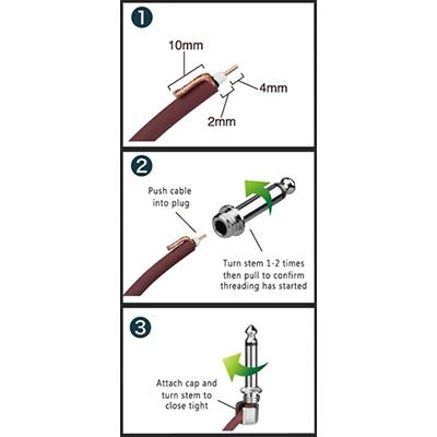 EVIDENCE AUDIO SiS Solderless Plug Right Angle Accessories Evidence Audio