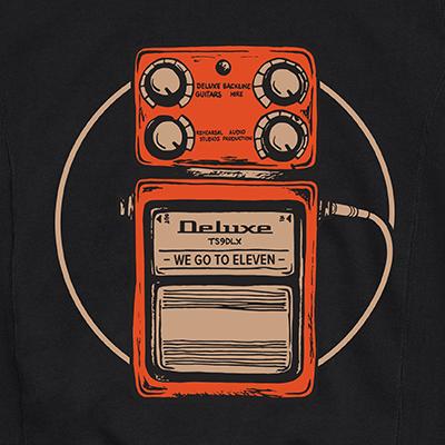 DELUXE Zip Hood "PEDAL" - XL Accessories Deluxe Guitars