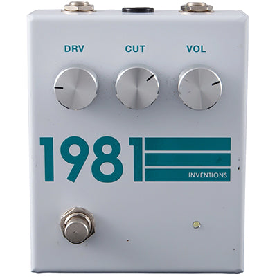 1981 INVENTIONS DRV#3 - White/Teal | Deluxe Guitars