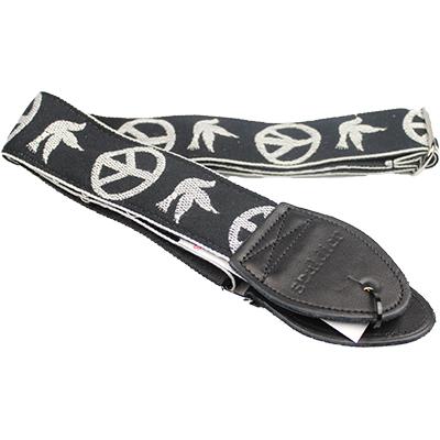 SOULDIER STRAPS Vintage 2" - Young Peace Dove Black Accessories Souldier Straps 