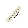 LOLLAR PICKUPS Strat Blonde Middle Parchment Flat Pole Pickups Lollar