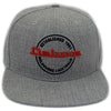 DELUXE 3D Embroidered Snapback Cap - Light Grey Accessories Deluxe Guitars 