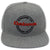 DELUXE 3D Embroidered Snapback Cap - Light Grey