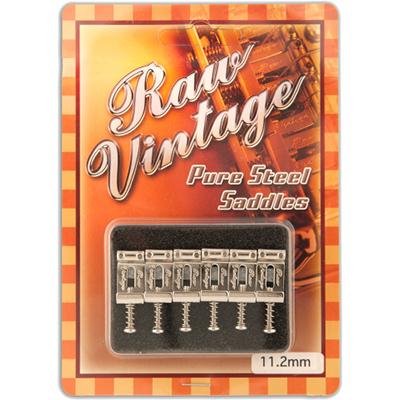RAW VINTAGE Pure Steel Saddles - RVS-112 (Fender Type) Accessories Raw Vintage 
