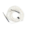 DIVINE NOISE Curly Cable - 30ft ST-RA - WHITE Accessories Divine Noise 