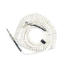 DIVINE NOISE Curly Cable - 30ft ST-RA - WHITE Accessories Divine Noise