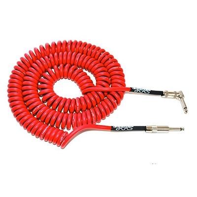 Vital Audio VPC Japan Coiled Cable for Electric Guitar Bass 7m Red for sale  online