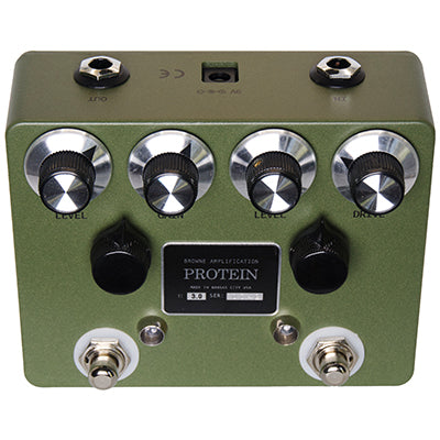 BROWNE AMPLIFICATION Protein V3 Dual Overdrive - Green Pedals and FX Browne Amplification 