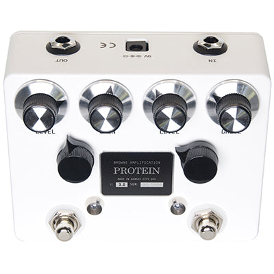 BROWNE AMPLIFICATION Protein V3 Dual Overdrive - White Pedals and FX Browne Amplification 