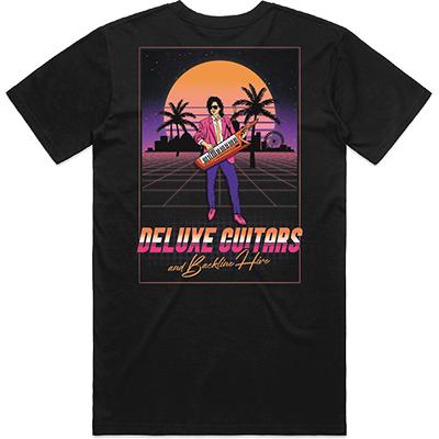 DELUXE T-Shirt "Synthwave" - Small Accessories Deluxe Guitars 