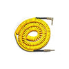 DIVINE NOISE Curly Cable - 30ft ST-RA - YELLOW Accessories Divine Noise 