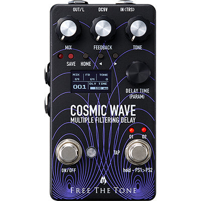 FREE THE TONE Cosmic Wave Multiple Filtering Delay CW-1Y Pedals and FX Free The Tone