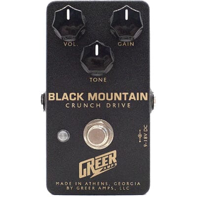 GREER AMPS Black Mountain Crunch Drive Pedals and FX Greer Amps