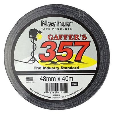 Nashua 357 2" Gaffa Roll - Black Tour Supplies Nashua