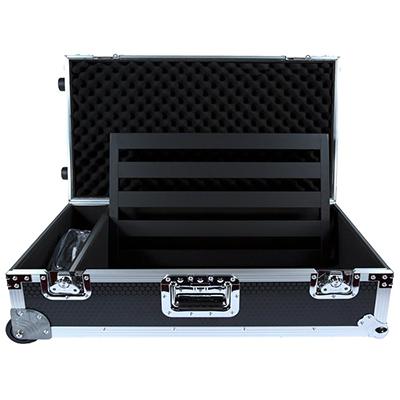 PEDALTRAIN Classic 3 Tour Case w/ Wheels - Black Honeycomb Accessories Pedaltrain