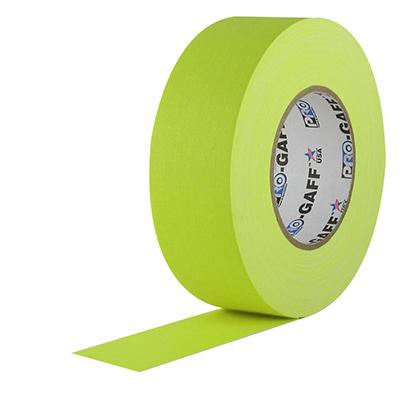 PRO TAPES Fluro Yellow Pro Gaff 48mm x 45m Tour Supplies Pro Tapes