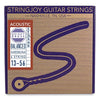 STRINGJOY Medium (13-56) Bright Brass™ 80/20 Bronze Acoustic Guitar Strings Strings Stringjoy 