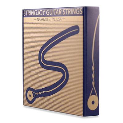 STRINGJOY Medium (13-56) Bright Brass™ 80/20 Bronze Acoustic Guitar Strings Strings Stringjoy