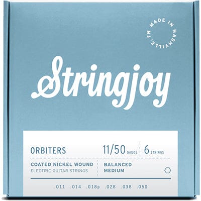 STRINGJOY Orbiters Balance Medium Gauge (11-50) Coated Nickel Wound Electric Guitar Strings Accessories Stringjoy 