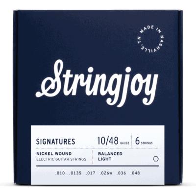 STRINGJOY Balanced Light Gauge (10-48) Nickel Wound Electric Guitar Strings Strings Stringjoy 