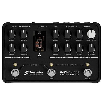 TWO NOTES Revolt Bass 3 Channel Analog Amp Sim Pedals and FX Two Notes