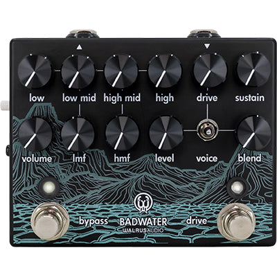 WALRUS AUDIO Badwater: Bass Pre-Amp D.I. Pedals and FX Walrus Audio