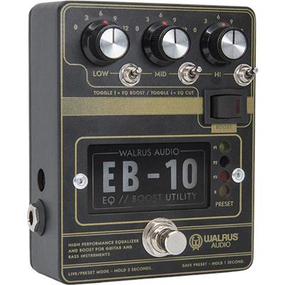 WALRUS AUDIO EB-10 Preamp/EQ/Boost (Black) Pedals and FX Walrus Audio