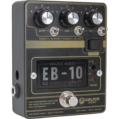 WALRUS AUDIO EB-10 Preamp/EQ/Boost (Black) Pedals and FX Walrus Audio 