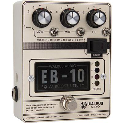 WALRUS AUDIO EB-10 Preamp/EQ/Boost (Cream) Pedals and FX Walrus Audio 