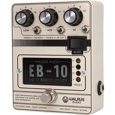 WALRUS AUDIO EB-10 Preamp/EQ/Boost (Cream) Pedals and FX Walrus Audio