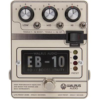 WALRUS AUDIO EB-10 Preamp/EQ/Boost (Cream) Pedals and FX Walrus Audio